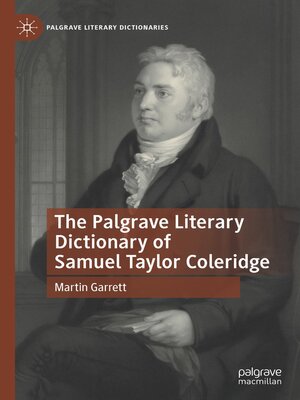 cover image of The Palgrave Literary Dictionary of Samuel Taylor Coleridge